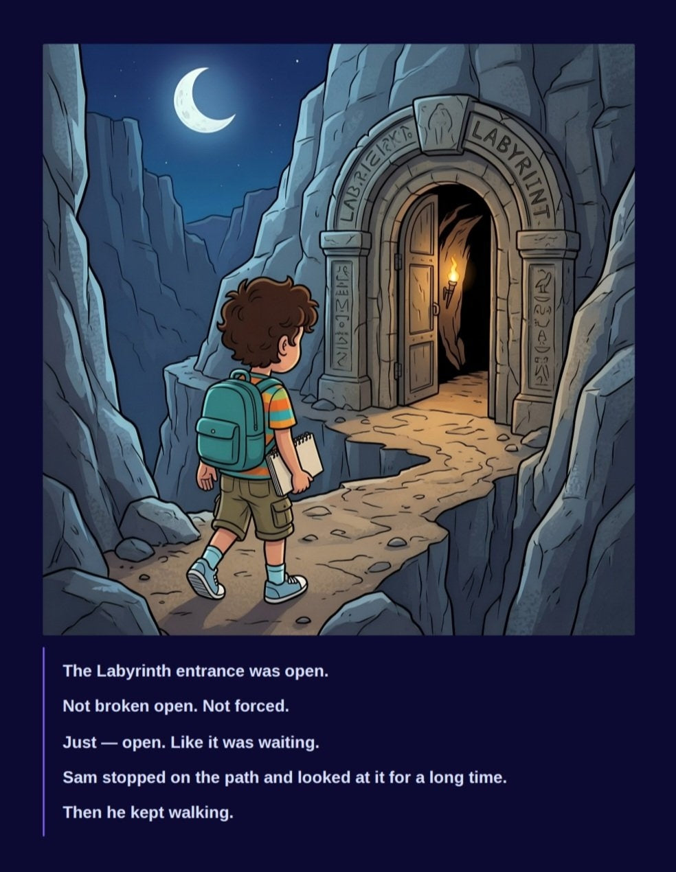 Sam's Midnight Tales The Boy Who Walked Into The Labyrinth