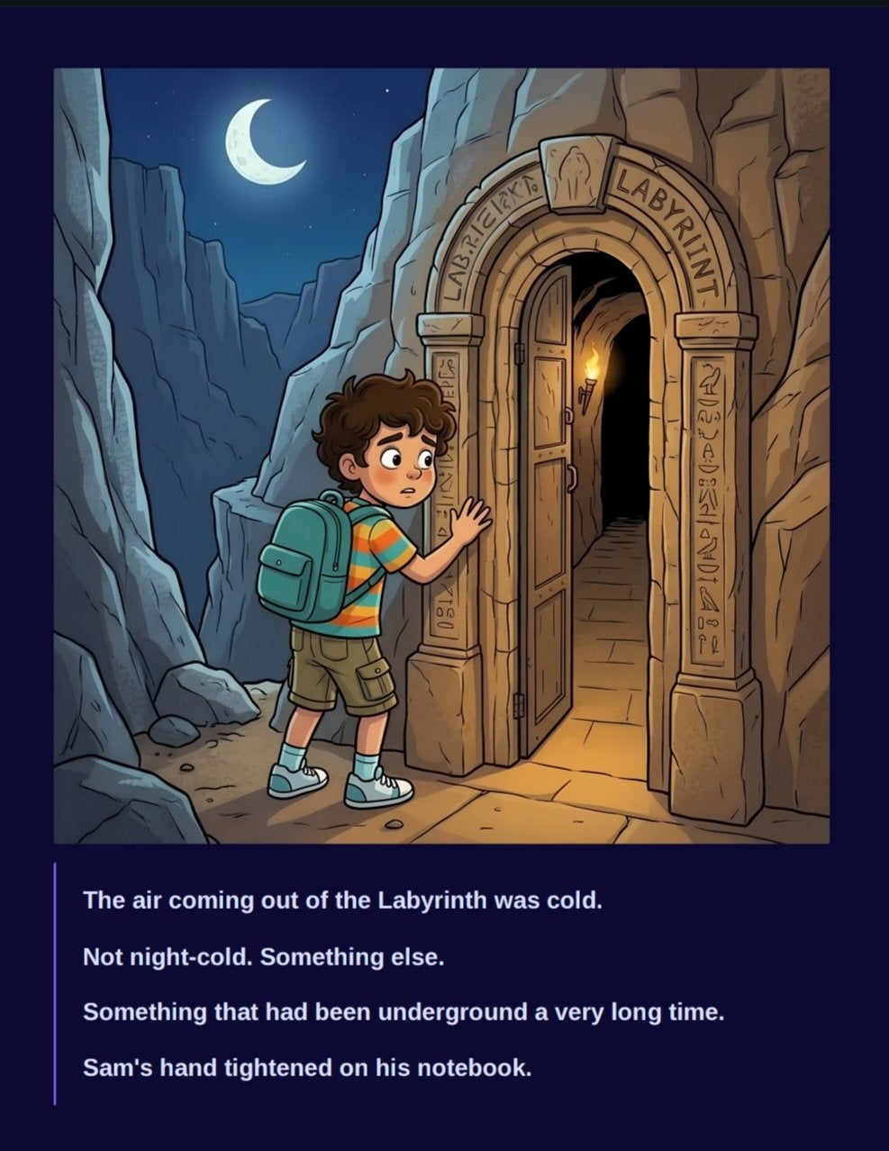 Sam's Midnight Tales The Boy Who Walked Into The Labyrinth