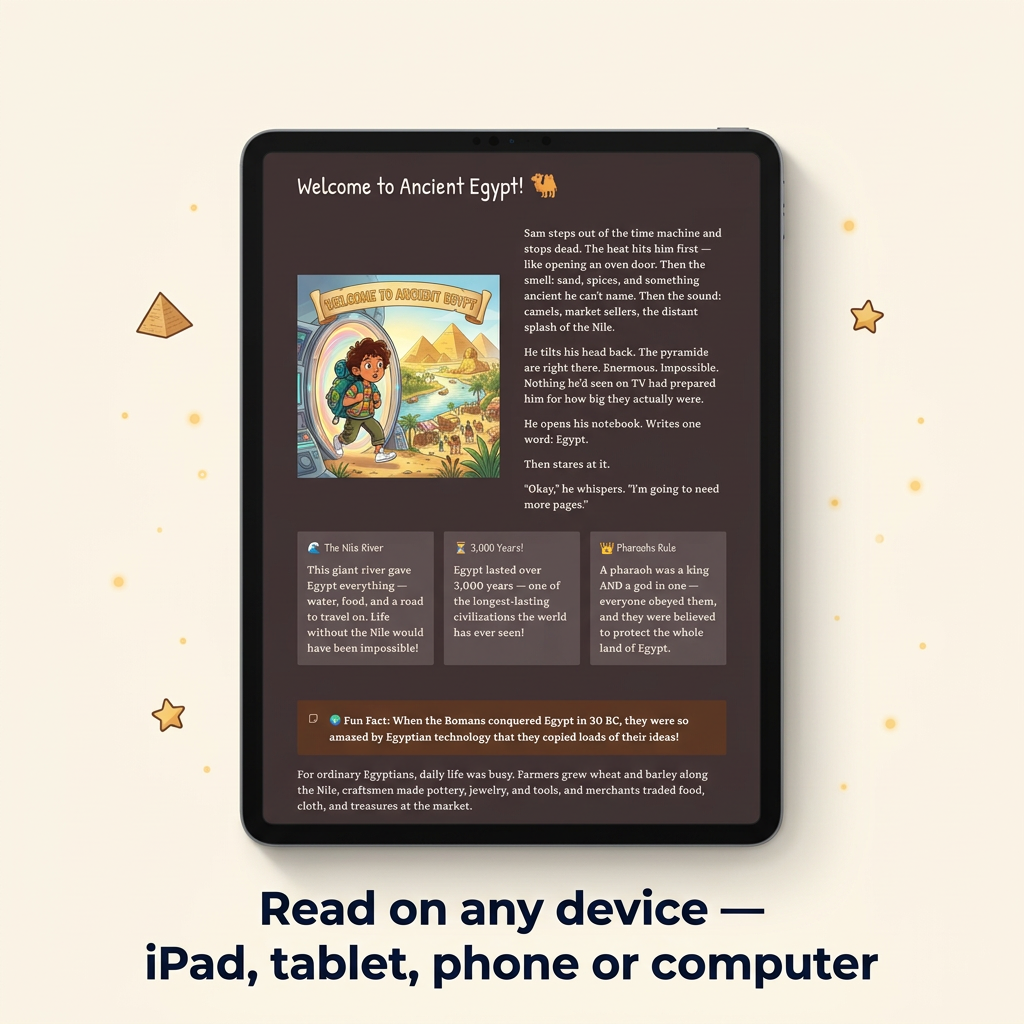 iPad Device Mockup - Ancient Egypt